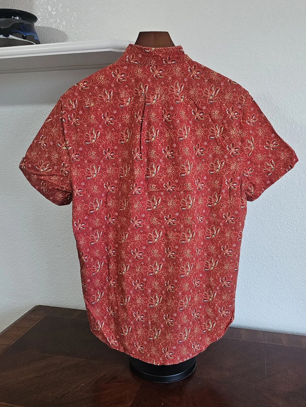 J. Crew Secret Wash Shirting Short-Sleeve Button-Down Shirt Floral Print, Small